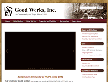 Tablet Screenshot of good-works.net